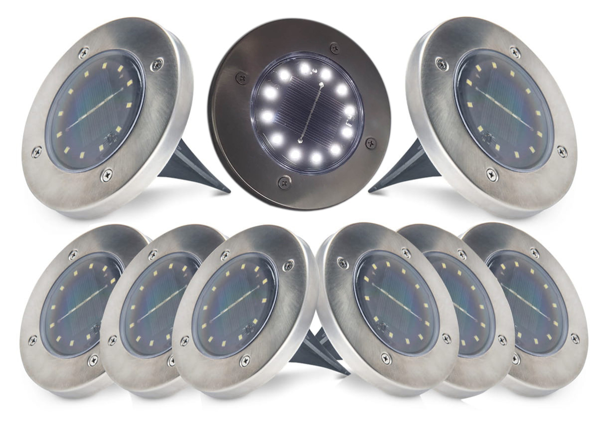 8x Lampa solarna LED wbijana CLAVO